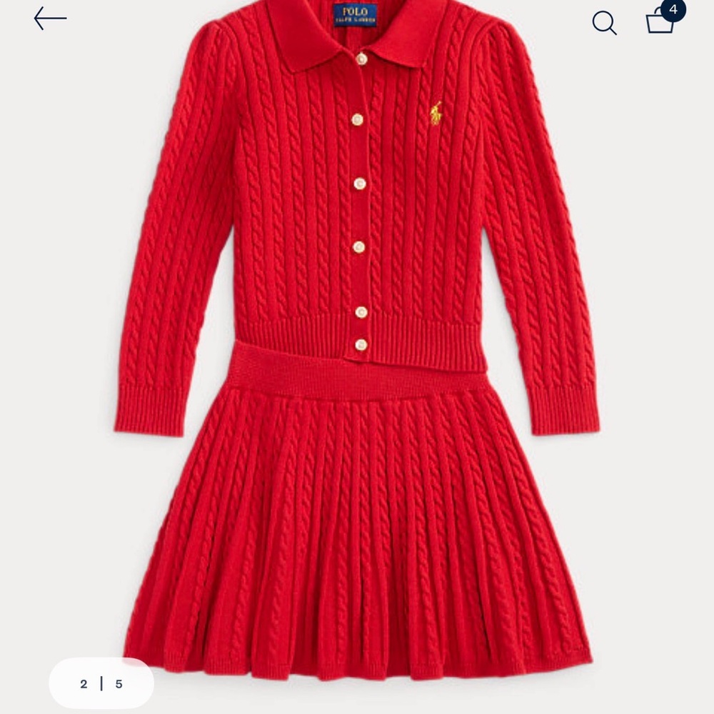 Polo by Ralph Lauren Red Kids Matching Set